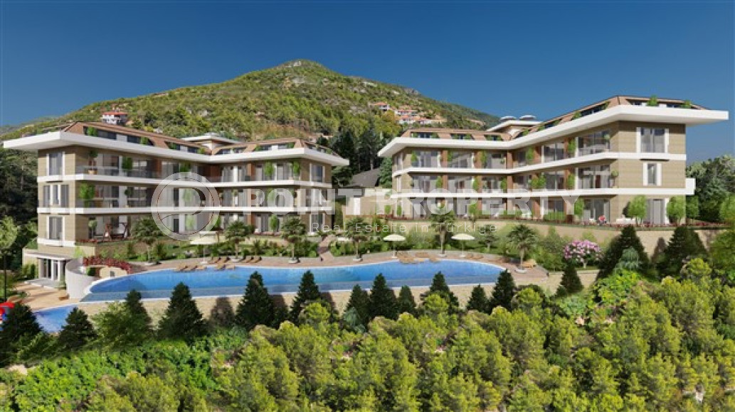 Квартиры, в элитном комплексе, 45-210м², на начальном этапе строительства в центре Алании с рассрочкой-id-2676-фото-1