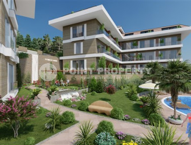 Apartments, in an elite complex, 45-210 m², at the initial stage of construction in the center of Alanya with installments-id-2676-photo-4