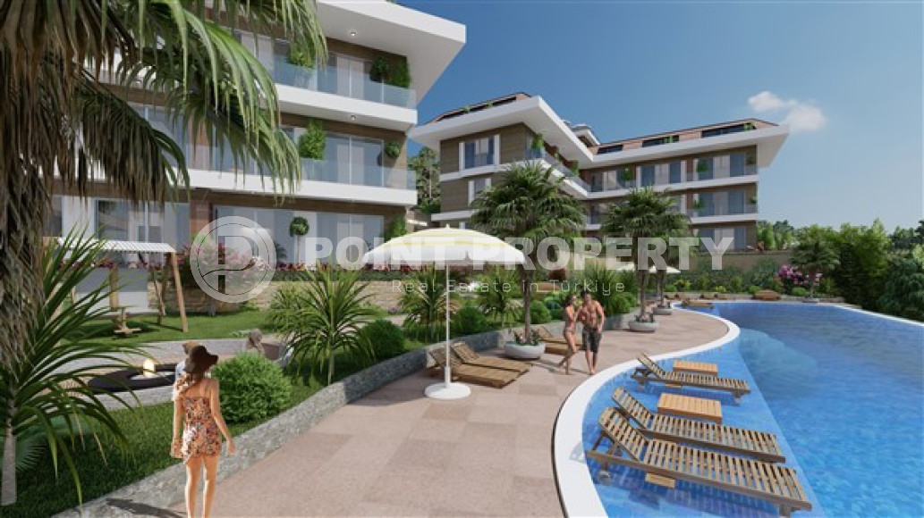 Квартиры, в элитном комплексе, 45-210м², на начальном этапе строительства в центре Алании с рассрочкой-id-2676-фото-5