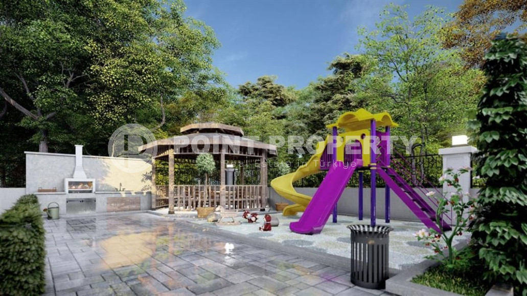 Апартаменты, 46-180м², в малоквартирном комплексе на этапе строительства в 250м от моря в районе Каргыджак-id-1235-фото-10