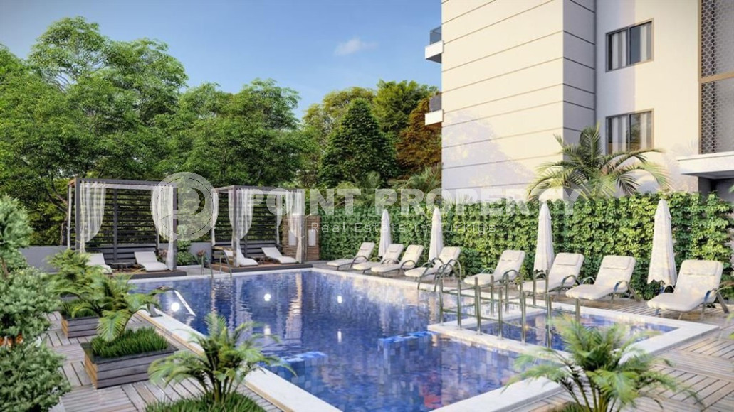 Апартаменты, 46-180м², в малоквартирном комплексе на этапе строительства в 250м от моря в районе Каргыджак-id-1235-фото-11