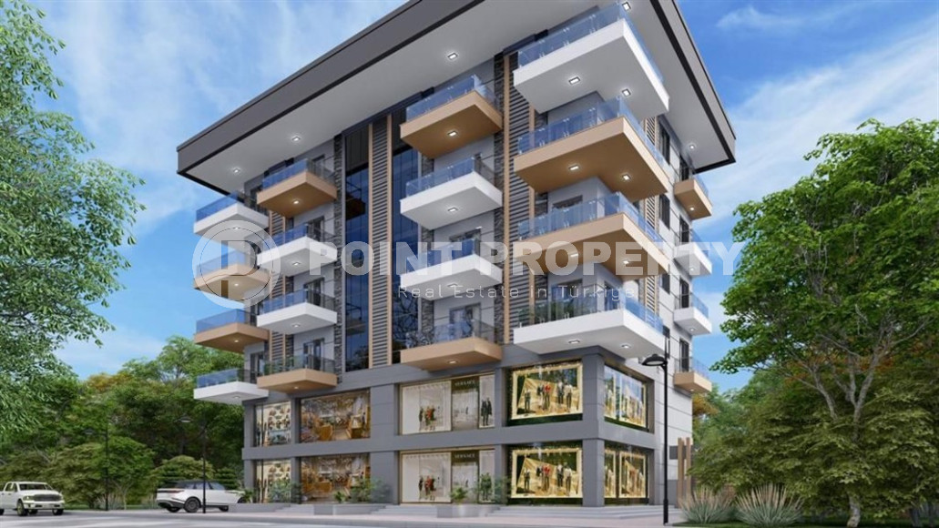 Апартаменты, 46-180м², в малоквартирном комплексе на этапе строительства в 250м от моря в районе Каргыджак-id-1235-фото-12