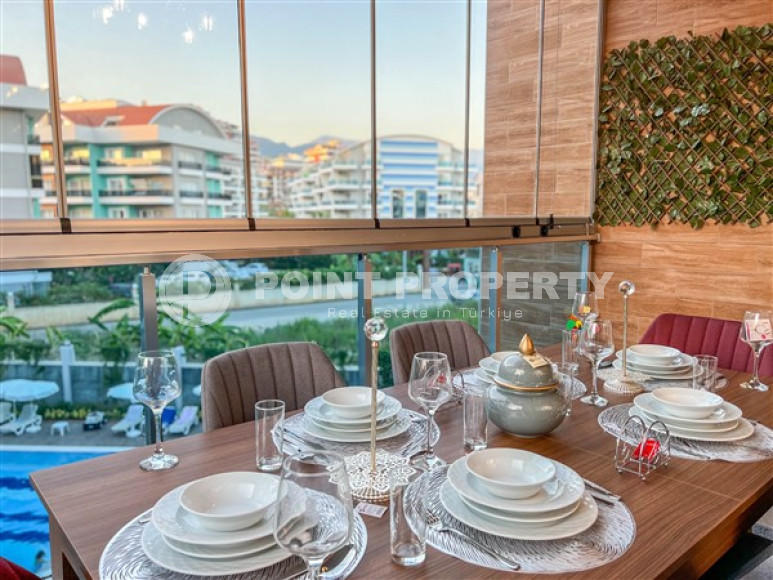 Luxury offer, 3+1 apartment, in a complex with extensive infrastructure, Oba, Alanya, 120 m2-id-2683-photo-8