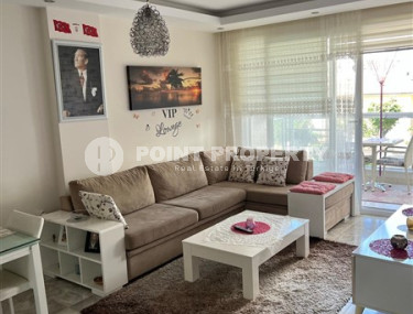 Well-maintained apartment 65 m2, 1+1, in a five-story building built in 2012 in the Oba area, Alanya-id-2686-photo-2