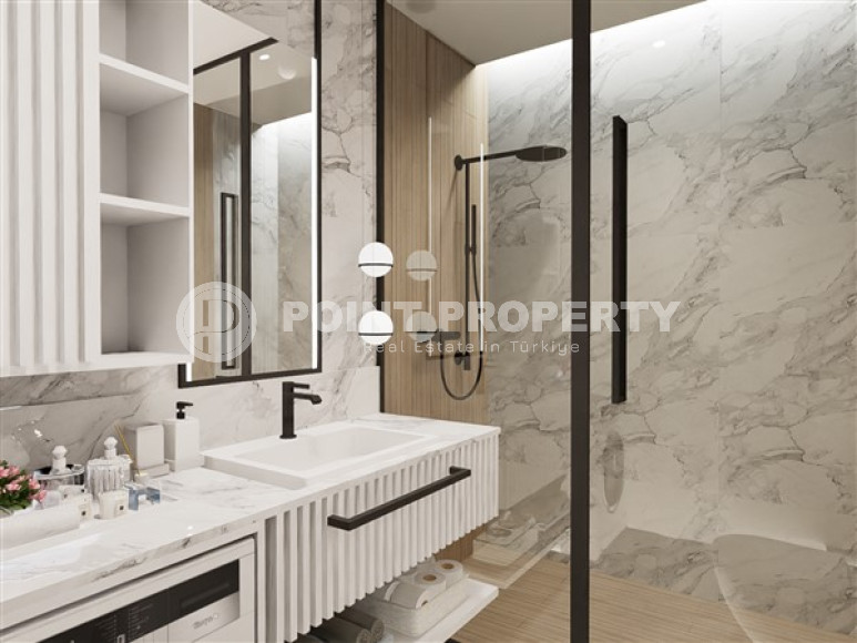 Квартиры, 52-111м², в резиденции на этапе планирования в районе Алании Паяллар по хорошей цене-id-2692-фото-46