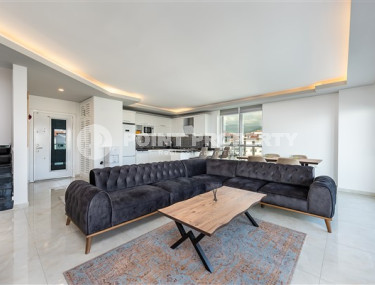 Меблированный пентхаус 4+1, 220м², с потрясающим видом на море и горы в районе Кестель, Алания-id-2693-фото-2