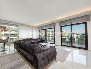 Меблированный пентхаус 4+1, 220м², с потрясающим видом на море и горы в районе Кестель, Алания-id-2693-фото-5