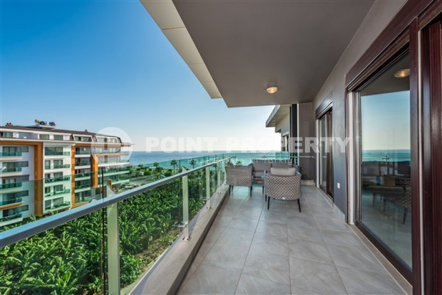 Меблированный пентхаус 4+1, 220м², с потрясающим видом на море и горы в районе Кестель, Алания-id-2693-фото-6