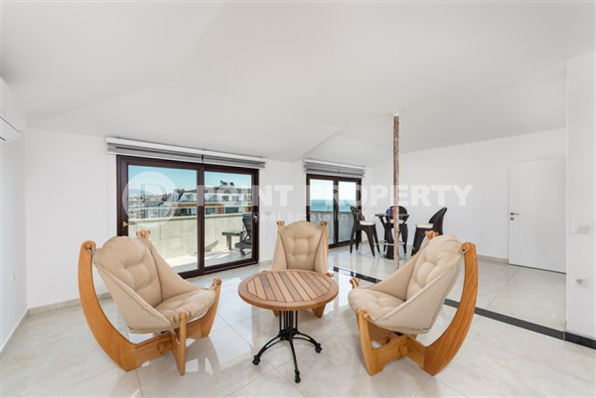 Меблированный пентхаус 4+1, 220м², с потрясающим видом на море и горы в районе Кестель, Алания-id-2693-фото-19