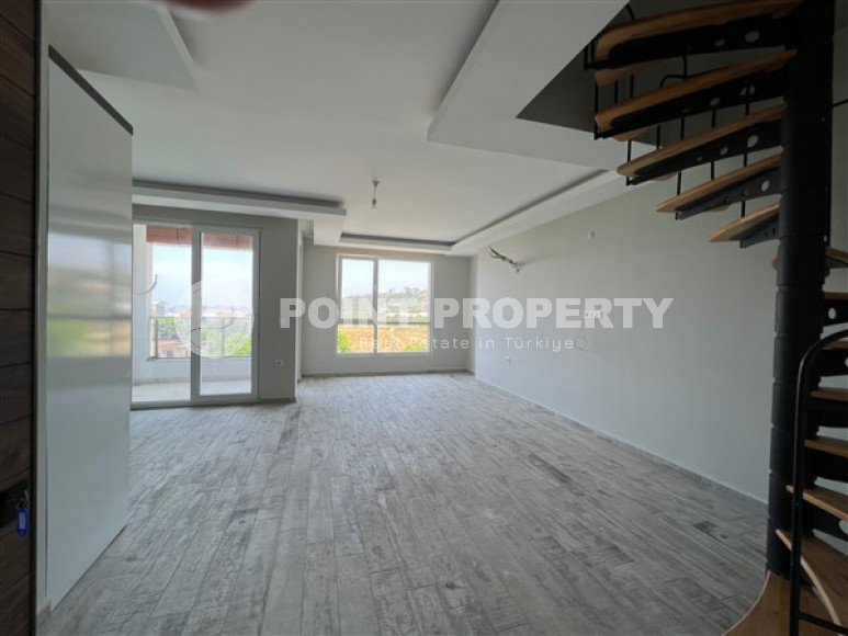 Пентхаус с тремя спальнями, 130м², в новом доме городского типа в районе Инжекум, Алания-id-2695-фото-3