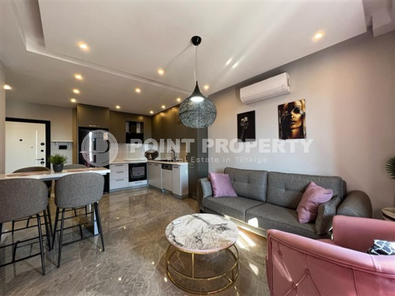 Classic apartment 1+1, 52 m2, furnished in a complex with infrastructure, Alanya center-id-2699-photo-9