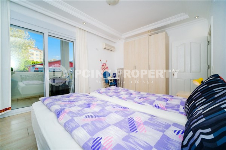 Bright three-room apartment with luxurious balconies, furnished, in Oba area, Alanya, 95 m2-id-2707-photo-5