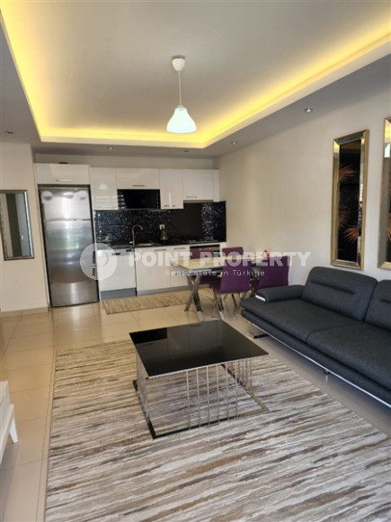 Уютная укомплектованная квартира 1+1в элитном комплексе, в 200м от моря в районе Алании - Кестель-id-1238-фото-13