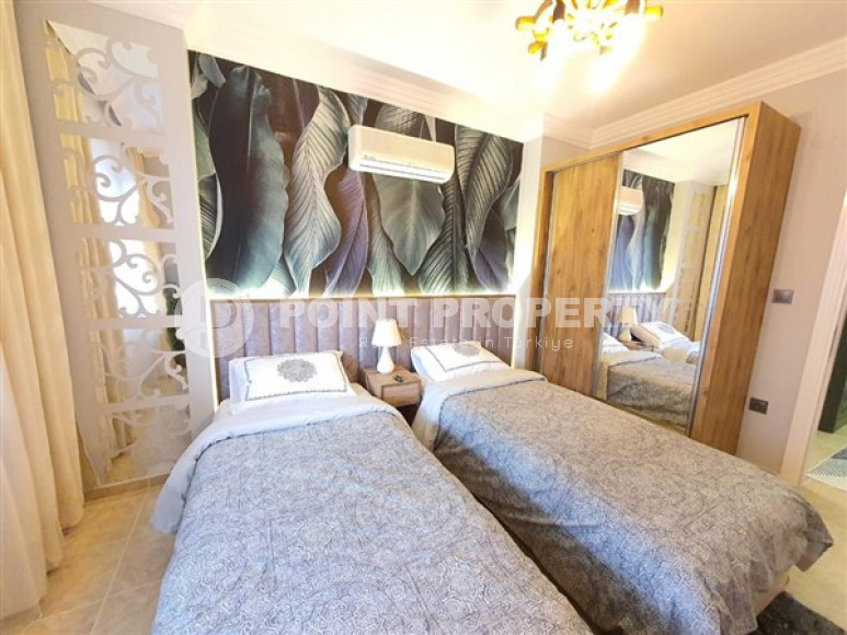 Изысканные трёхкомнатные апартаменты в районе Тосмур, стильно отремонтированные, в комплексе с шикарной инфраструктурой, 110 м2-id-2712-фото-10