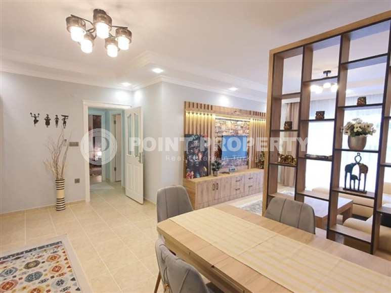 Изысканные трёхкомнатные апартаменты в районе Тосмур, стильно отремонтированные, в комплексе с шикарной инфраструктурой, 110 м2-id-2712-фото-11