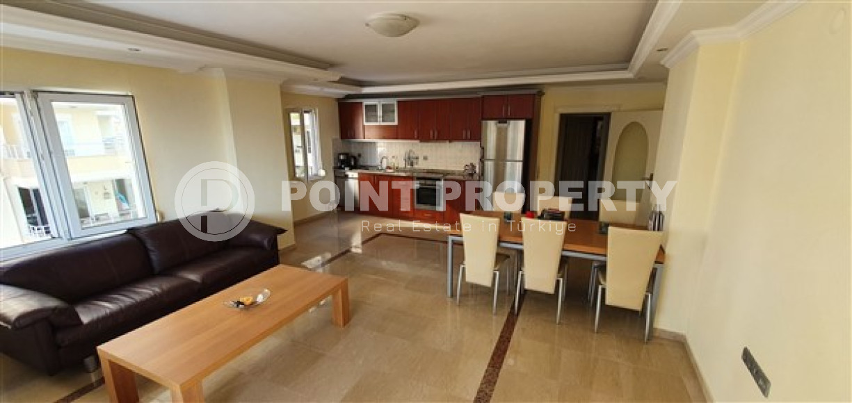 Трёхкомнатная квартира, с видом на море, 110 м2 в районе Тосмур, в 50 метрах от центра района-id-2713-фото-4