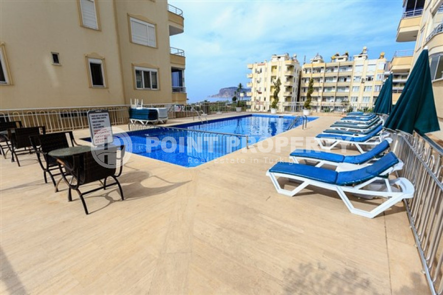 Трёхкомнатная квартира, с видом на море, 110 м2 в районе Тосмур, в 50 метрах от центра района-id-2713-фото-12