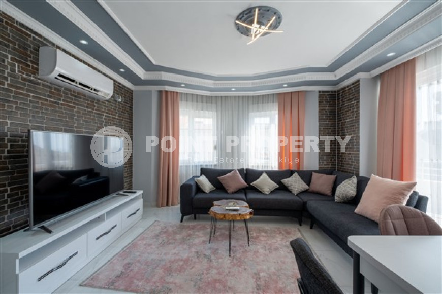 Красивая 2+1 квартира в комплексе 2009 года с бассейном, площадью 90 м2, в центре Аланьи-id-2720-фото-9