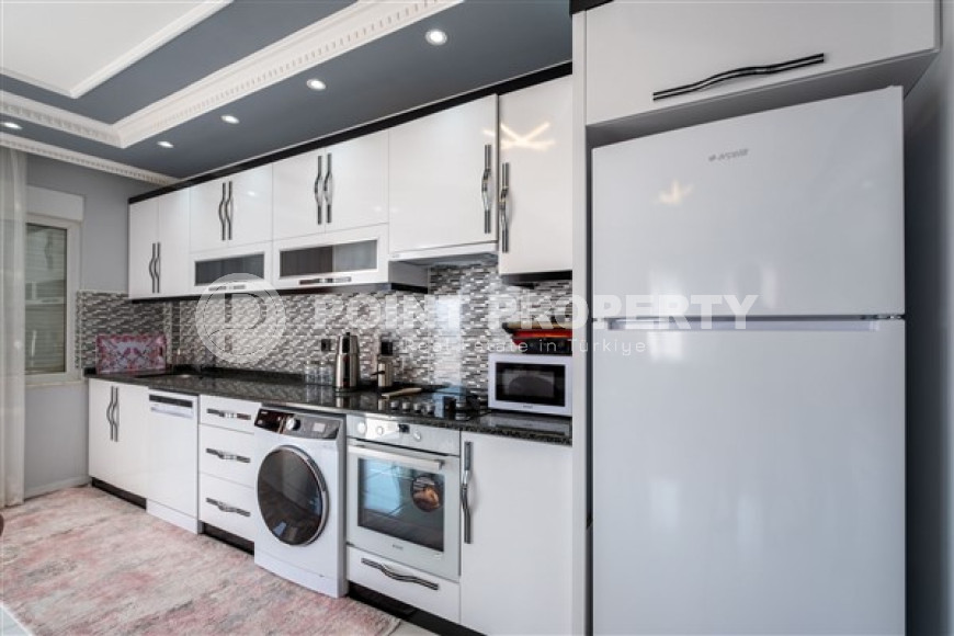 Красивая 2+1 квартира в комплексе 2009 года с бассейном, площадью 90 м2, в центре Аланьи-id-2720-фото-10