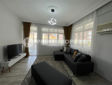 Furnished three-room apartment, 110m², 300m from the sea in Oba, Alanya-id-2723-photo-1