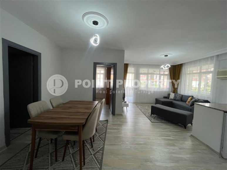 Furnished three-room apartment, 110m², 300m from the sea in Oba, Alanya-id-2723-photo-3
