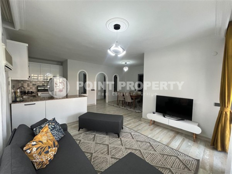 Furnished three-room apartment, 110m², 300m from the sea in Oba, Alanya-id-2723-photo-7