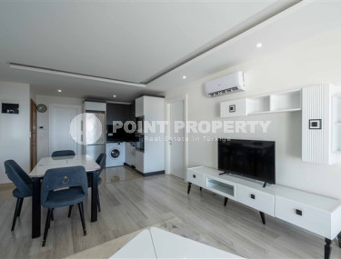 Стильная трехкомнатная квартира, 87м², с видом на море в элитном комплексе Каргыджака, Алания-id-2727-фото-4