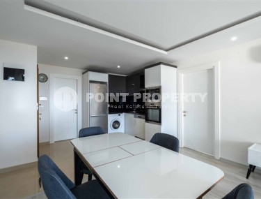 Стильная трехкомнатная квартира, 87м², с видом на море в элитном комплексе Каргыджака, Алания-id-2727-фото-5