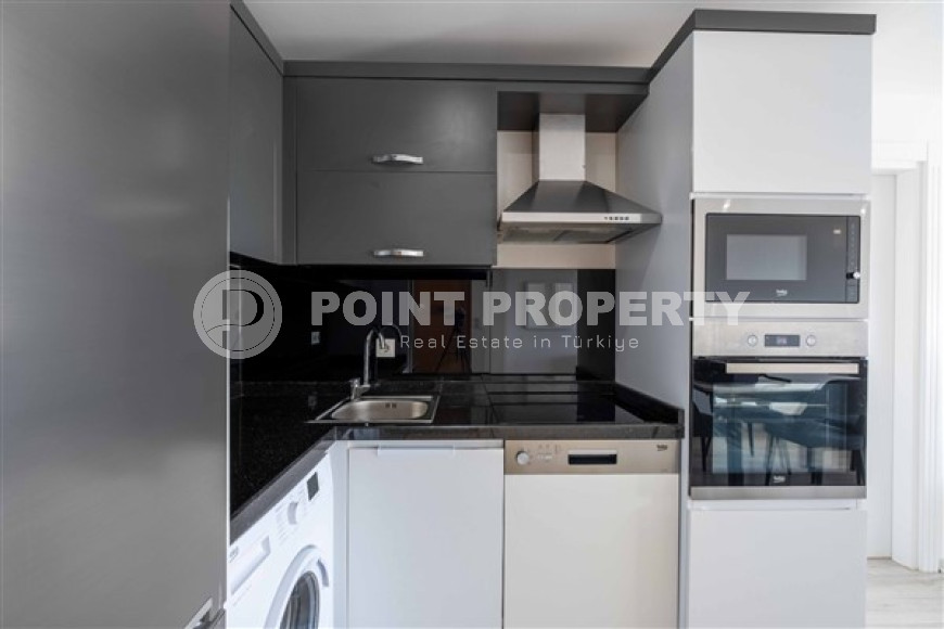 Стильная трехкомнатная квартира, 87м², с видом на море в элитном комплексе Каргыджака, Алания-id-2727-фото-8