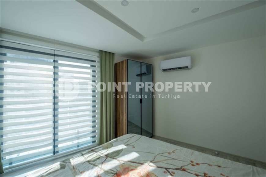 Стильная трехкомнатная квартира, 87м², с видом на море в элитном комплексе Каргыджака, Алания-id-2727-фото-12