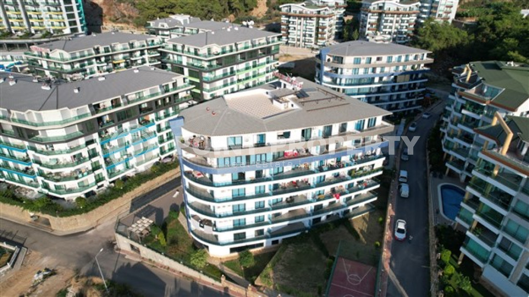 Стильная трехкомнатная квартира, 87м², с видом на море в элитном комплексе Каргыджака, Алания-id-2727-фото-18