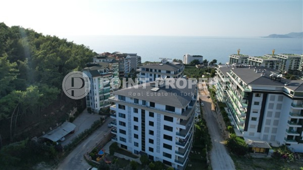 Стильная трехкомнатная квартира, 87м², с видом на море в элитном комплексе Каргыджака, Алания-id-2727-фото-21