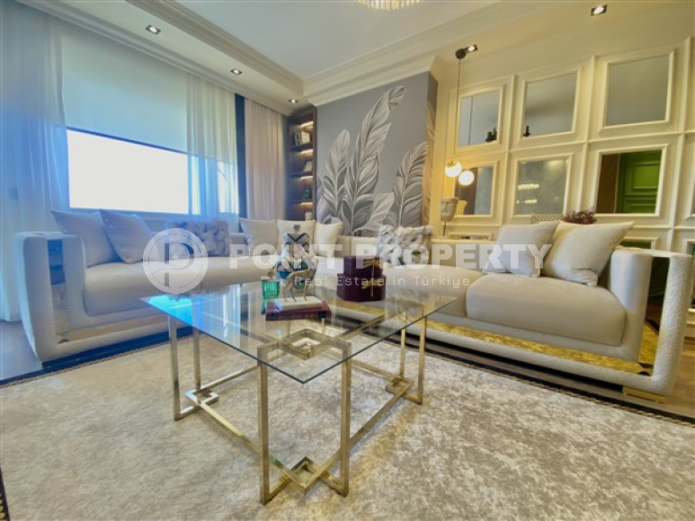 Фешенебельная двухкомнатная квартира, 65м², в 400м от моря в районе Алании Тосмур-id-2728-фото-4