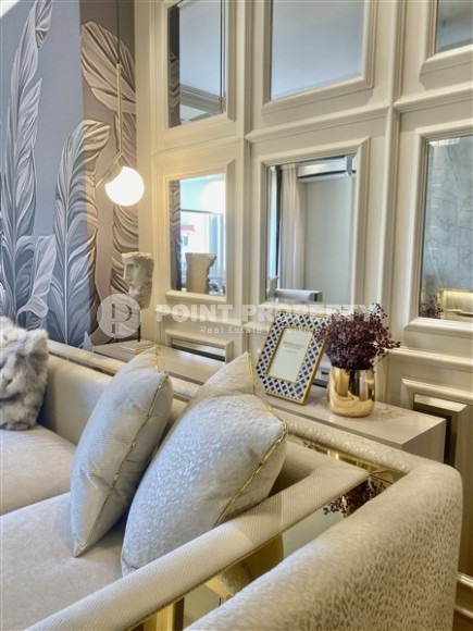 Фешенебельная двухкомнатная квартира, 65м², в 400м от моря в районе Алании Тосмур-id-2728-фото-7