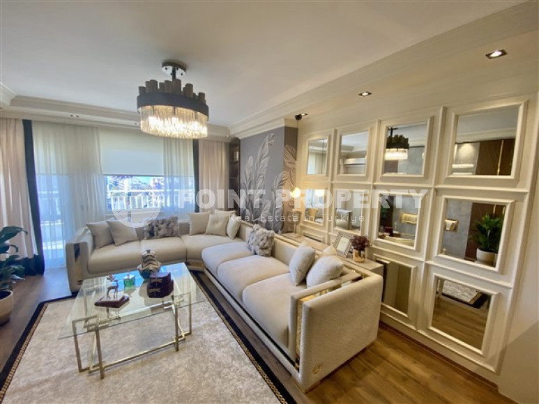 Фешенебельная двухкомнатная квартира, 65м², в 400м от моря в районе Алании Тосмур-id-2728-фото-8