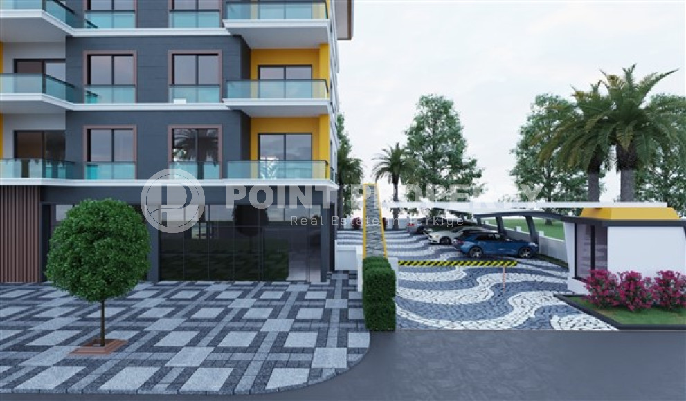 Inexpensive 1+1 apartment in a low-rise building under construction, in the Alanya area, Avsallar, with an area of 50 m2-id-2729-photo-8