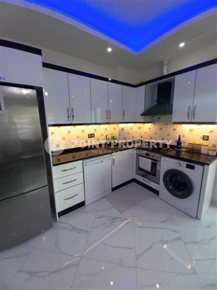 Красивые апартаменты 2+1, 110 м2, в районе Оба, Аланья, с застеленным балконом, в здании 2022 года постройки-id-2730-фото-3