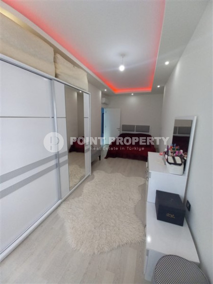 Красивые апартаменты 2+1, 110 м2, в районе Оба, Аланья, с застеленным балконом, в здании 2022 года постройки-id-2730-фото-4