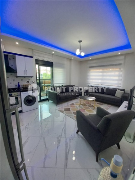 Красивые апартаменты 2+1, 110 м2, в районе Оба, Аланья, с застеленным балконом, в здании 2022 года постройки-id-2730-фото-5