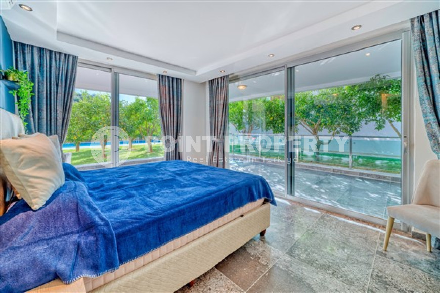 Элитный четырёхкомнатный дуплекс 350 м2, с прямым выходом к бассейну, подходит по получение гражданства, Джикджилли, Аланья-id-2732-фото-5