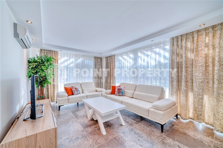 Элитный четырёхкомнатный дуплекс 350 м2, с прямым выходом к бассейну, подходит по получение гражданства, Джикджилли, Аланья-id-2732-фото-12