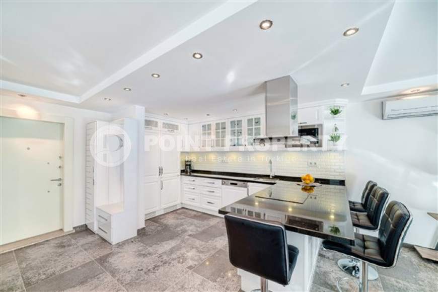 Элитный четырёхкомнатный дуплекс 350 м2, с прямым выходом к бассейну, подходит по получение гражданства, Джикджилли, Аланья-id-2732-фото-13