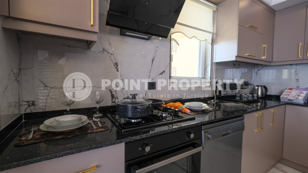 Меблированная трехкомнатная квартира в районе Махмутлар,110 м2. До моря всего 50 метров.-id-1240-фото-25