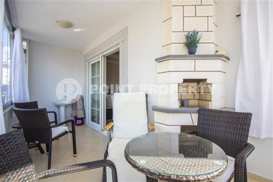 Furnished apartment 2+1, 100m², in a residence with a swimming pool in Cikcilli, Alanya-id-2734-photo-9