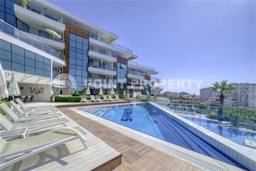 Элегантная двухкомнатная квартира, 80м², в комфортабельном комплексе в районе Алании – Джикджилли-id-2739-фото-14