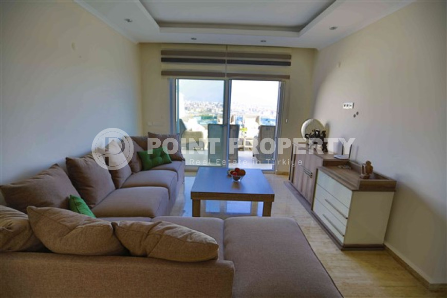 Многоквартирный пентхаус 3+2 на верхних этажах, в охраняемом комплексе с премиальной инфраструктурой, Джикджилли, Аланья-id-2744-фото-2