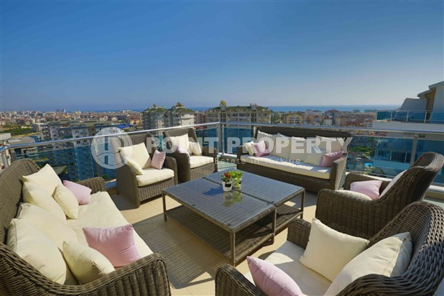 Многоквартирный пентхаус 3+2 на верхних этажах, в охраняемом комплексе с премиальной инфраструктурой, Джикджилли, Аланья-id-2744-фото-4