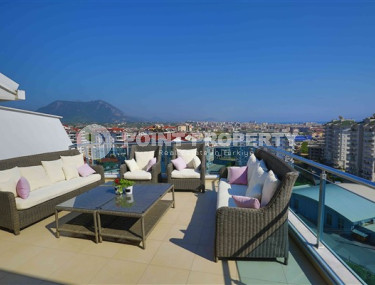 Многоквартирный пентхаус 3+2 на верхних этажах, в охраняемом комплексе с премиальной инфраструктурой, Джикджилли, Аланья-id-2744-фото-5