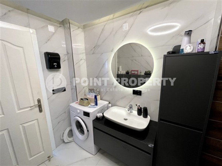 Квартира с выходом в сад, площадью 120 м2, планировкой 2+1 в районе Каргыджак, Аланья-id-2752-фото-22