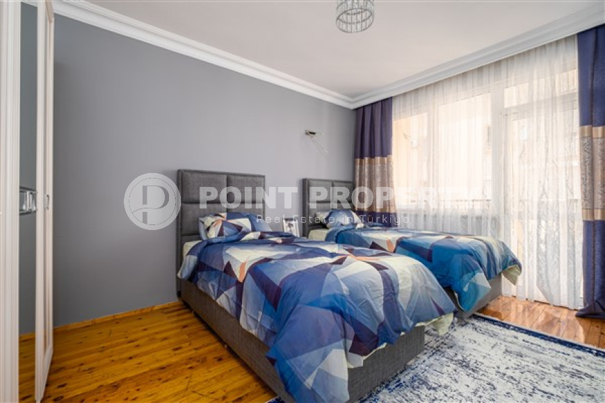 Готовая к проживанию, квартира с двумя спальнями, 120м², в 450м от моря в районе Оба, Алания-id-2756-фото-7